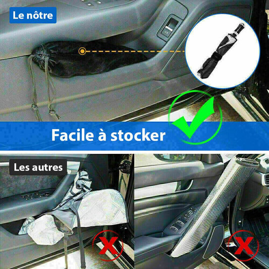 ⏳Durée limitée -50 %💥Parapluie de Voiture Pliable - Protection Chaleur & UV ☀️☂️ - Idéal pour Garder Votre Voiture au Frais !