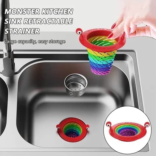 📢📢40% DE RÉDUCTION !! ⏰ Filtre de Bonde Extensible pour Cuisine – Retient les Débris Alimentaires et Aide à Prévenir les Bouchons