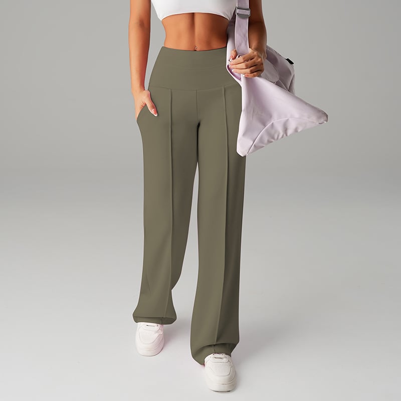 💃 Élégance Quotidienne💖Pantalon Droit Femme Tissu Souple🌟Coupe Ample & Confort Parfait