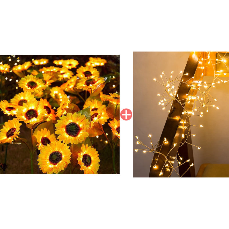 🌻 50% DE RÉDUCTION ! ☀️ Lampes Solaires Tournesol Étanches – Pétales Réalistes, IP65 & Allumage Automatique – 8–12 h d’Éclairage – Parfaites pour le Jardin ou la Terrasse 🌿✨🏡