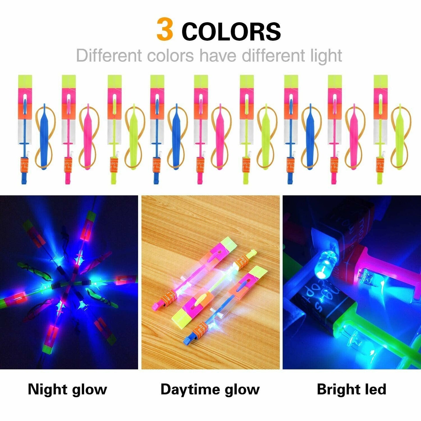 📢 PROMO FLASH : 50% DE RÉDUCTION ! 🚁 Hélicoptères LED – Plastique – Lancement 36m & Pales Lumineuses for Enfants & Fêtes 🎆
