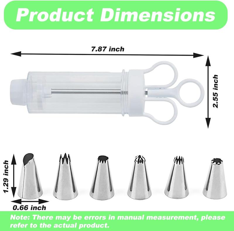 📢📢50% DE RÉDUCTION !! ⏰ Kit Pistolet à Décorer les Gâteaux en Inox – Set Complet avec 18 Embouts & Douilles – Décorez l’Intérieur & l’Extérieur.