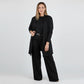 Ensemble Élégant Long Cardigan & Haut & Pantalon 3 Pièces