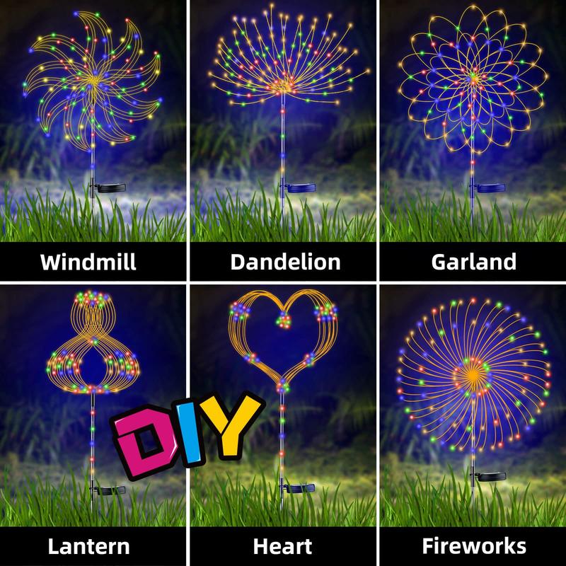 ✨🌼 -50% | Lampe Solaire de Jardin Effet Pissenlit – Guirlande en Fil de Cuivre Étanche pour Pelouse, Allée et Terrasse
