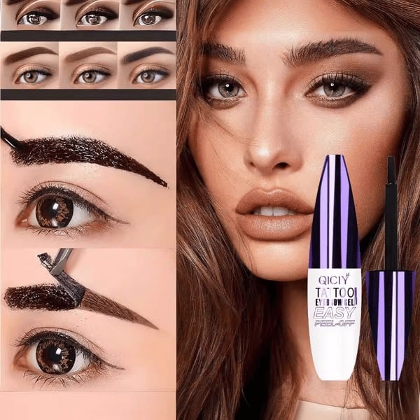 💁‍♀️ 1 ACHETÉ, 1 OFFERT !🎁 Gel Peel-Off pour Sourcils – Teinte Longue Tenue, Waterproof & Naturelle ✨🌸