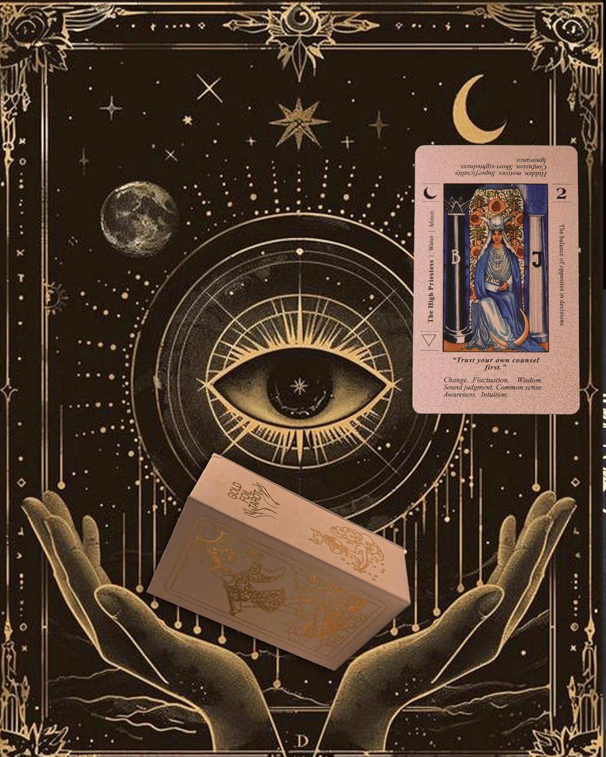 📢50% DE RÉDUCTION✨Jeu de Tarot « Witchy Cauldron » Rose Gold – 80 Cartes Feuille d’Aluminium + Livre Guide Inclus⚡