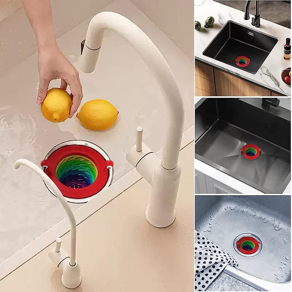 📢📢40% DE RÉDUCTION !! ⏰ Filtre de Bonde Extensible pour Cuisine – Retient les Débris Alimentaires et Aide à Prévenir les Bouchons