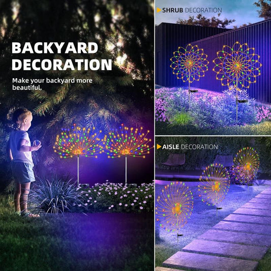 ✨🌼 -50% | Lampe Solaire de Jardin Effet Pissenlit – Guirlande en Fil de Cuivre Étanche pour Pelouse, Allée et Terrasse