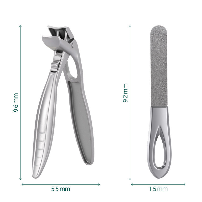 💘50% DE RÉDUCTION ✂️Coupe-ongles en acier inoxydable résistant aux éclaboussures – large ouverture et rangement sécurisé !