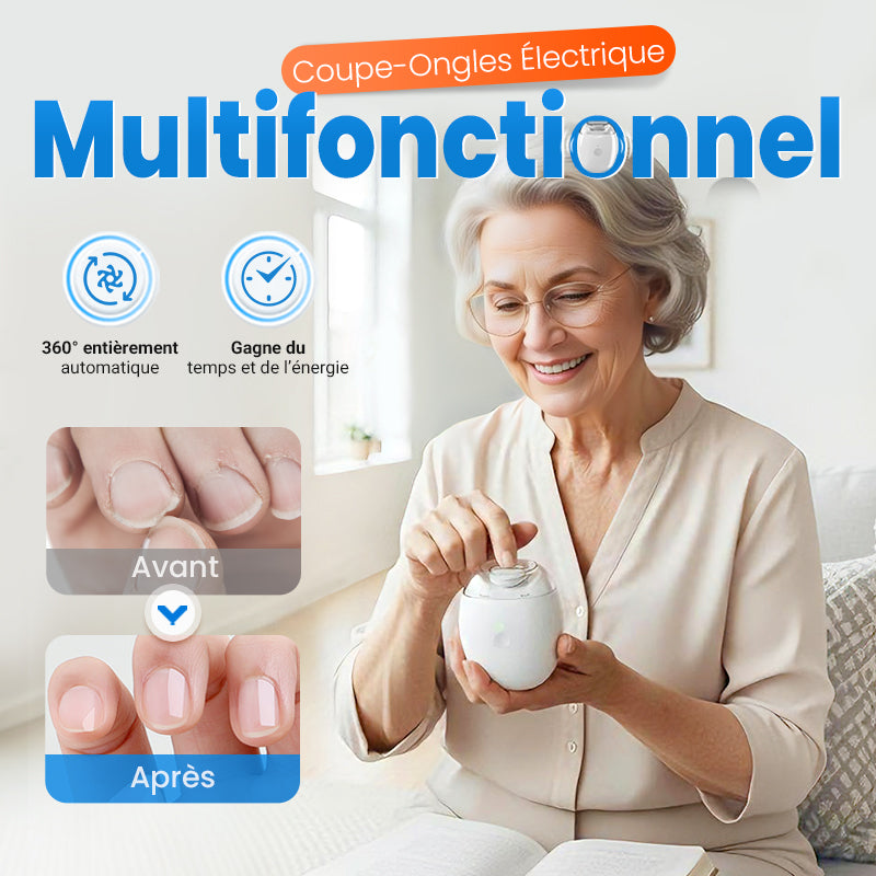 🔥50% DE RÉDUCTION✨Ponceuse à Ongles Auto💅3 Vitesses Réglables, Silencieuse, LED Integrée pour Soin Précise✨