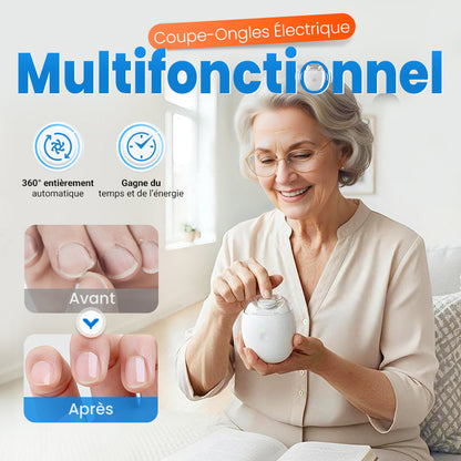 🔥50% DE RÉDUCTION✨Ponceuse à Ongles Auto💅3 Vitesses Réglables, Silencieuse, LED Integrée pour Soin Précise✨