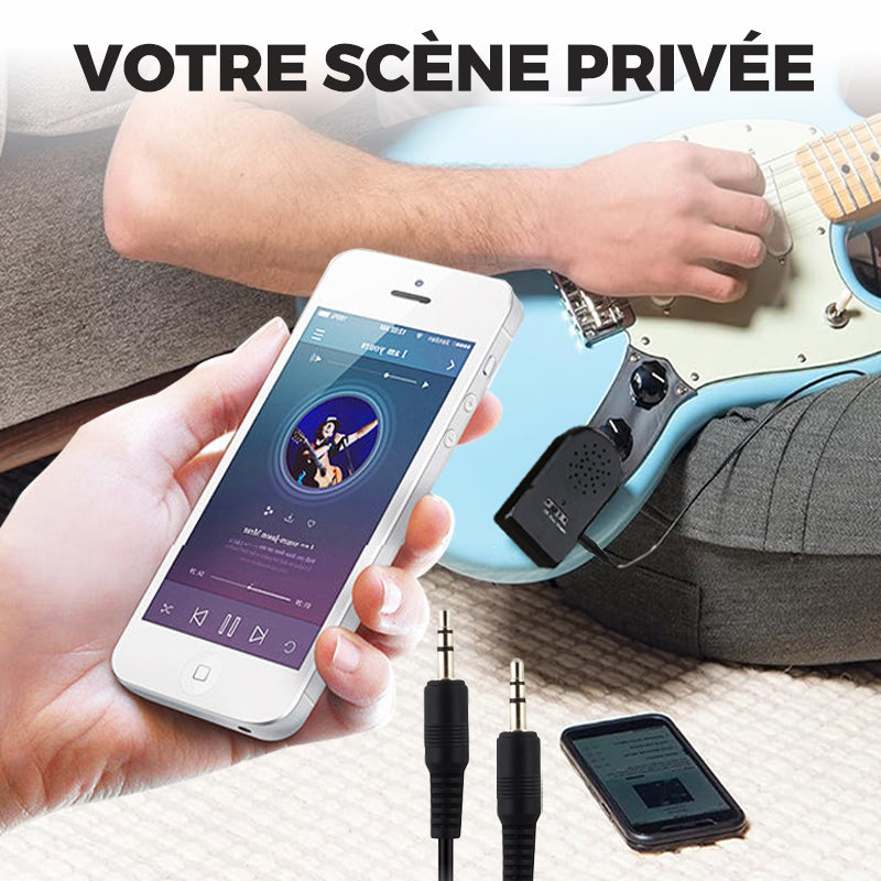 🎸50% OFF MAINTENANT!✨Mini Ampli Guitare 30W HD🎶20h Autonomie, Recharge USB et Son Professionnel pour le Busking et la Pratique🔋
