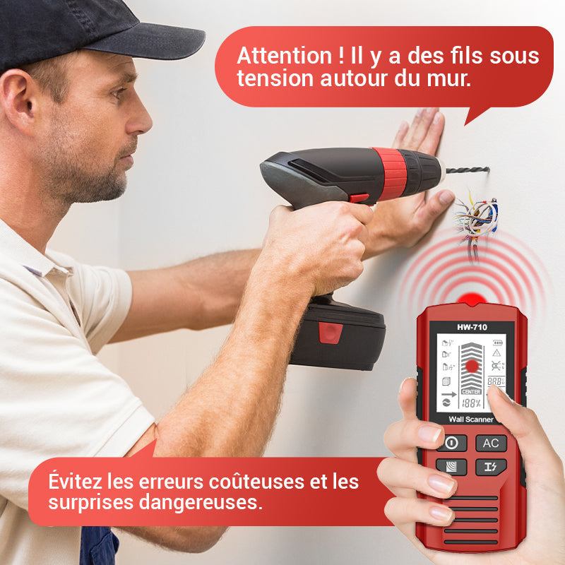 【⏳50% de réduction】Détecteur mural portable multifonction