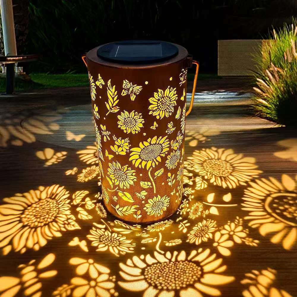🌞 Lanterne solaire de jardin « Éclat de tournesol »
