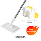 🧹Serpillère Réutilisable – Pince Biomimétique Auto-Serrante, Manche Télescopique 100 cm, Rotation 360° & Écologique (Multi-Surfaces) !