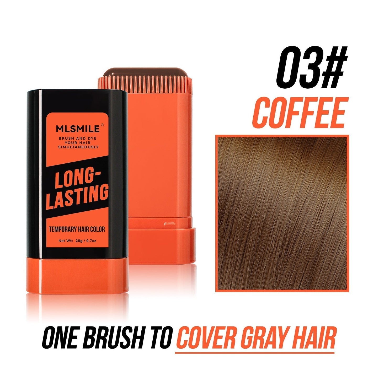 ✨Nouveaux bâtons de teinture capillaire 2025 - Couvre les cheveux gris et la barbe (🔥50 % de réduction)
