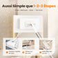 🧹Serpillère Réutilisable – Pince Biomimétique Auto-Serrante, Manche Télescopique 100 cm, Rotation 360° & Écologique (Multi-Surfaces) !