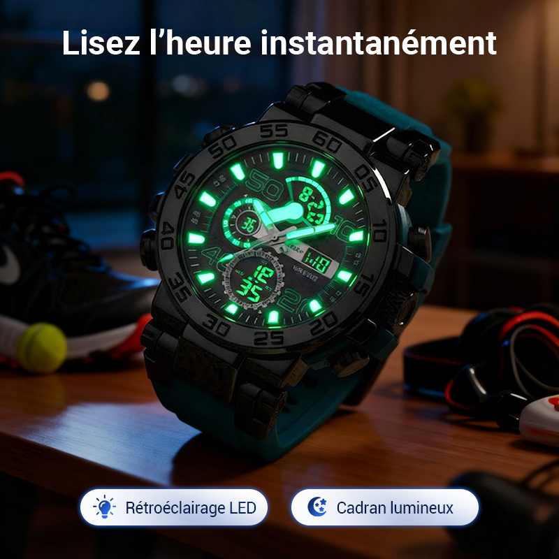 ⌚50 % DE RÉDUCTION✨Montre LED multifonctionnelle🌟Écran numérique étanche, 7 modes sportifs avec surveillance du sommeil🔋
