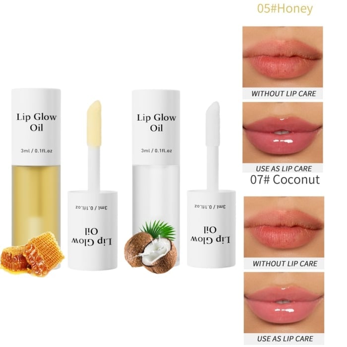 📢Achetez 1 obtenez 1 gratuitement💋Huile hydratante teintée pour lèvres coréenne – Vegan, 24h d’hydratation & fini glossy non collant✨