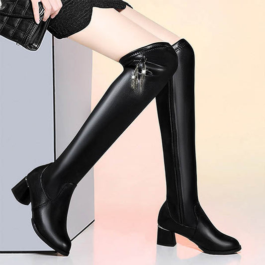 ✨Série automne hiver✨Bottes en cuir chaudes pour femme