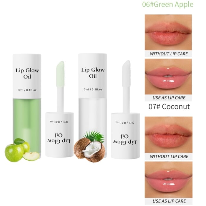 📢Achetez 1 obtenez 1 gratuitement💋Huile hydratante teintée pour lèvres coréenne – Vegan, 24h d’hydratation & fini glossy non collant✨