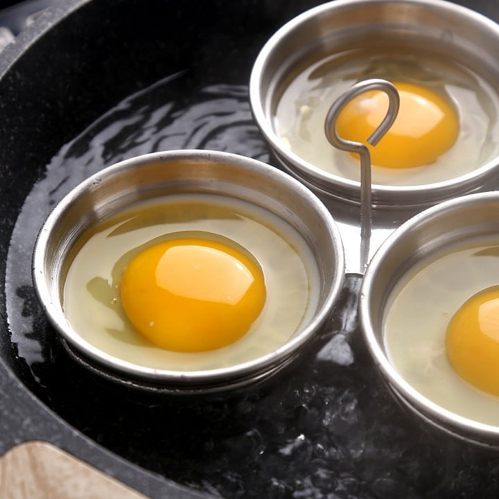 🍳Cuiseur à œufs multifonction en acier inoxydable – pour cuire et pocher vos œufs au quotidien
