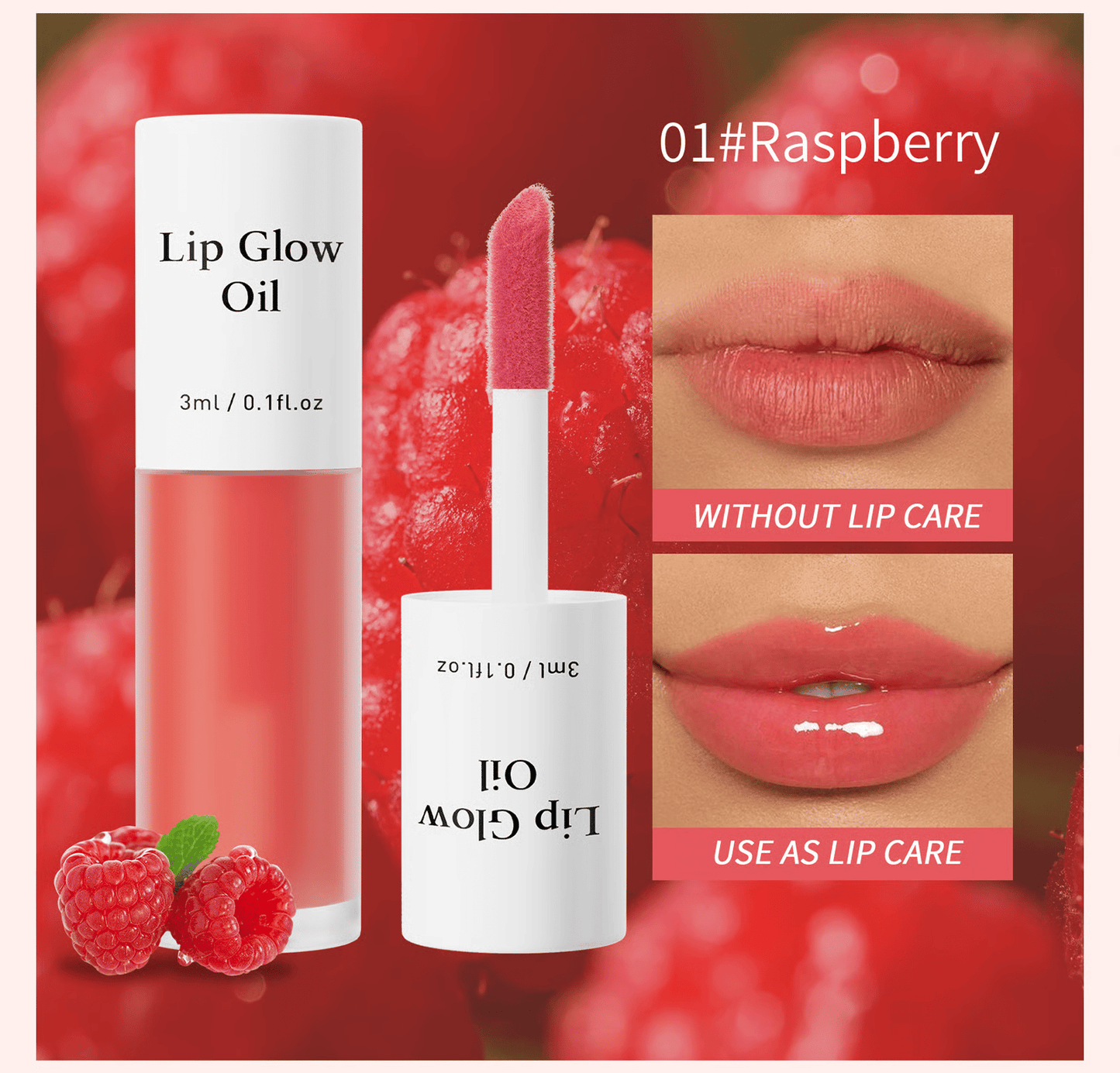 📢Achetez 1 obtenez 1 gratuitement💋Huile hydratante teintée pour lèvres coréenne – Vegan, 24h d’hydratation & fini glossy non collant✨