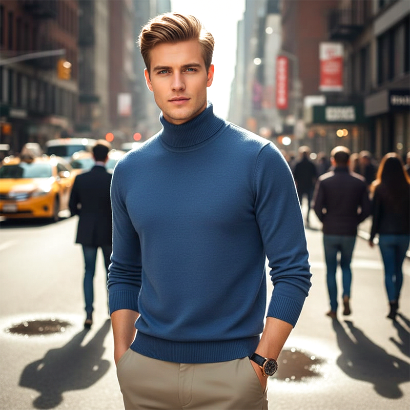 ✨Pull en cachemire haut de gamme pour homme🍂Doux et respirant, style polyvalent pour le bureau ou les tenues décontractées📦