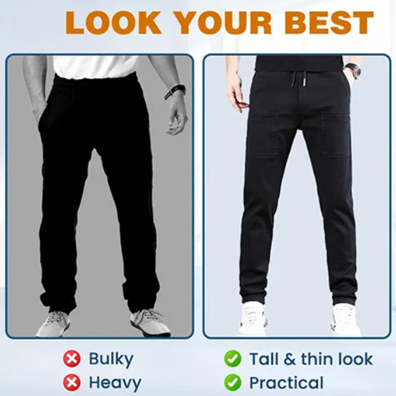 🥰Pantalon cargo haut, extensible et résistant, avec plusieurs poches