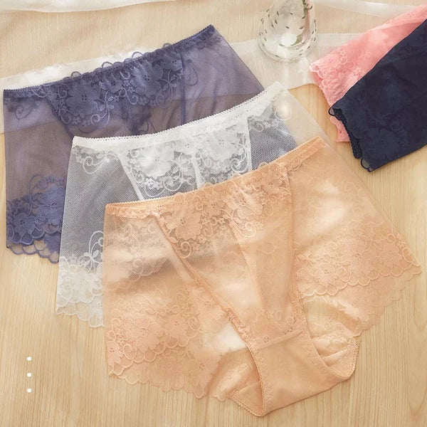 🌸50% de réduction🧶 Boxers taille haute en dentelle crochetée à la main pour femmes – Respirants, style vintage et confortables 🌸