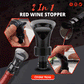 Bouchon de Vin Rouge 2 en 1 - Verseur et Scellant Sous Vide pour Conservation Optimale