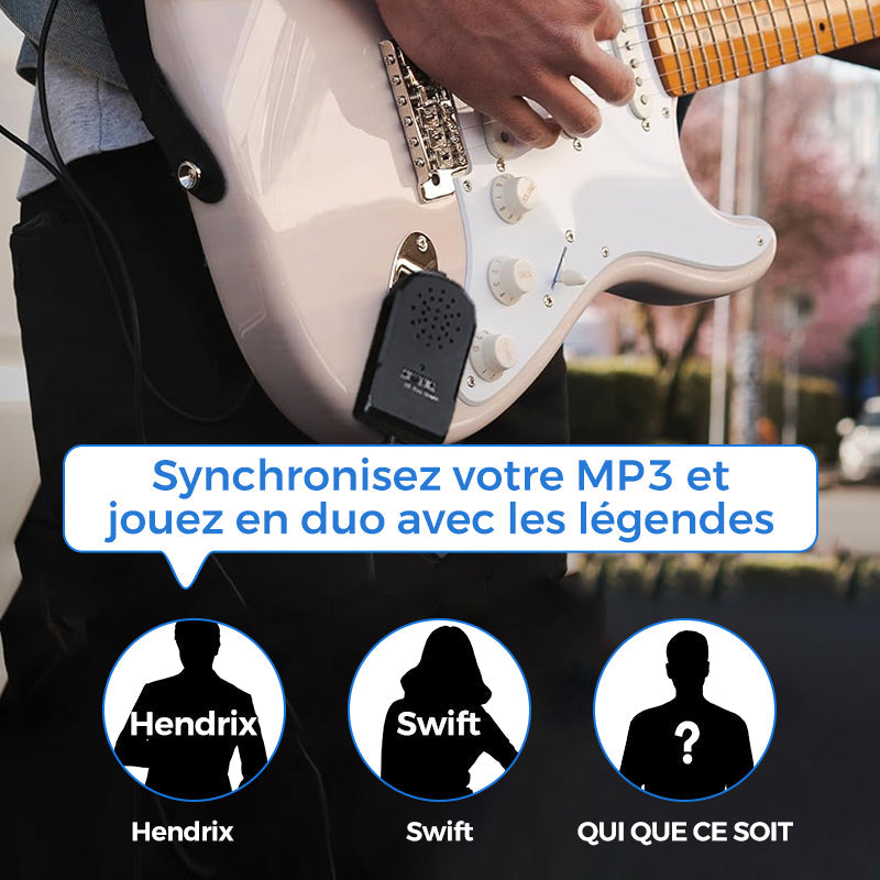 🎸50% OFF MAINTENANT!✨Mini Ampli Guitare 30W HD🎶20h Autonomie, Recharge USB et Son Professionnel pour le Busking et la Pratique🔋