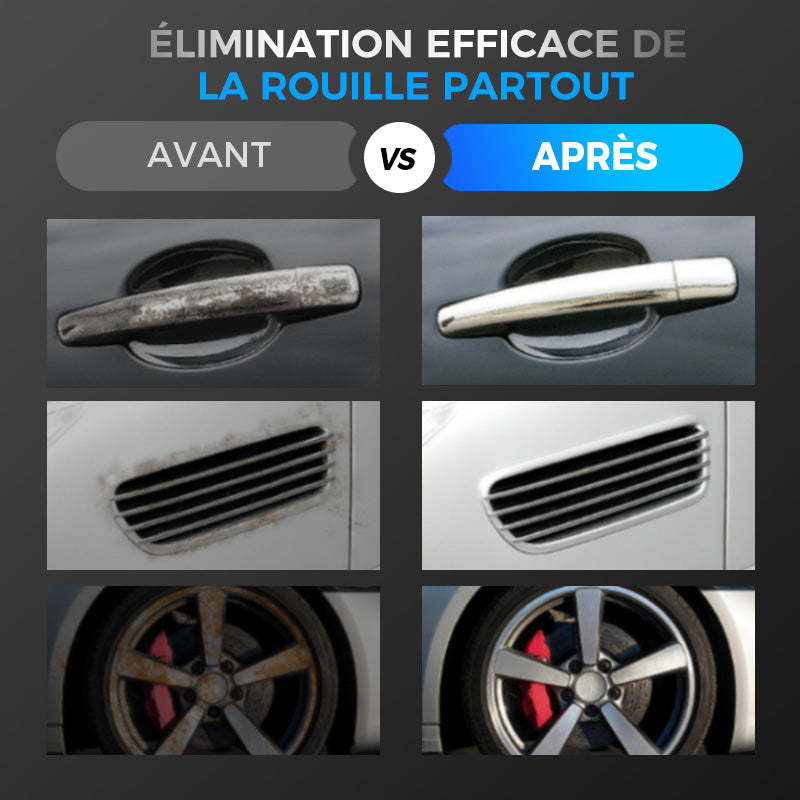 🎁🚗Spray d'élimination de particules de rouille et de fer de voiture✨🔥Achetez 3 obtenez 2 gratuit