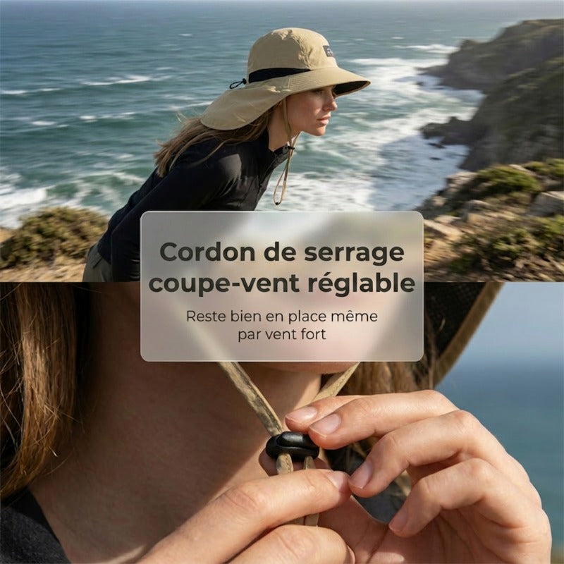 🧢 PROMO LIMITÉE 50% DE RÉDUCTION ! ✨ Casquette Solaire – UPF 50+, Ajustable, Respirante, Unisexe ☀️