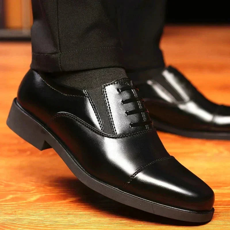 Chaussures Légères en Cuir pour Homme - Style Business Élégant, Semelle Antidérapante et Respirante