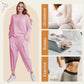 ✨️Ensemble 2 pièces haut à manches longues et pantalon à col rond