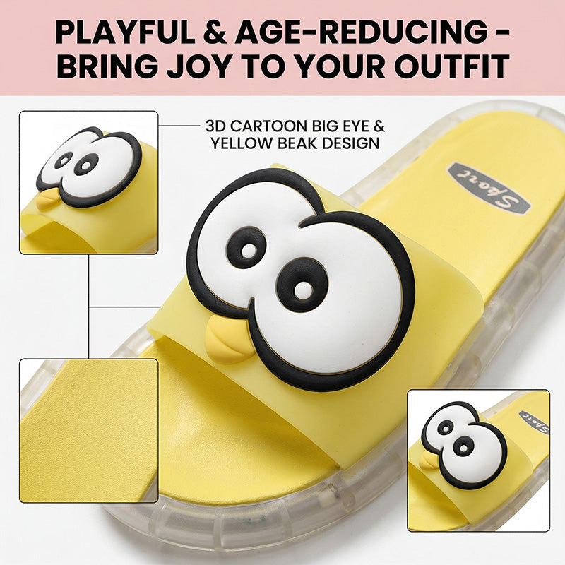 👣 Pantoufles LED Canard Phosphorescentes – Motifs Cartoon Lumineux