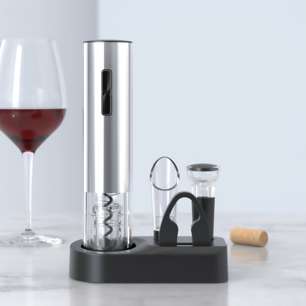 Set d'Ouvre-Bouteilles Électriques - Automatique, Rechargeable et Coffret Cadeau 6 en 1