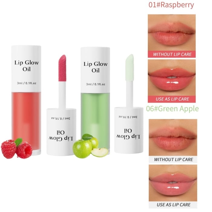 📢Achetez 1 obtenez 1 gratuitement💋Huile hydratante teintée pour lèvres coréenne – Vegan, 24h d’hydratation & fini glossy non collant✨
