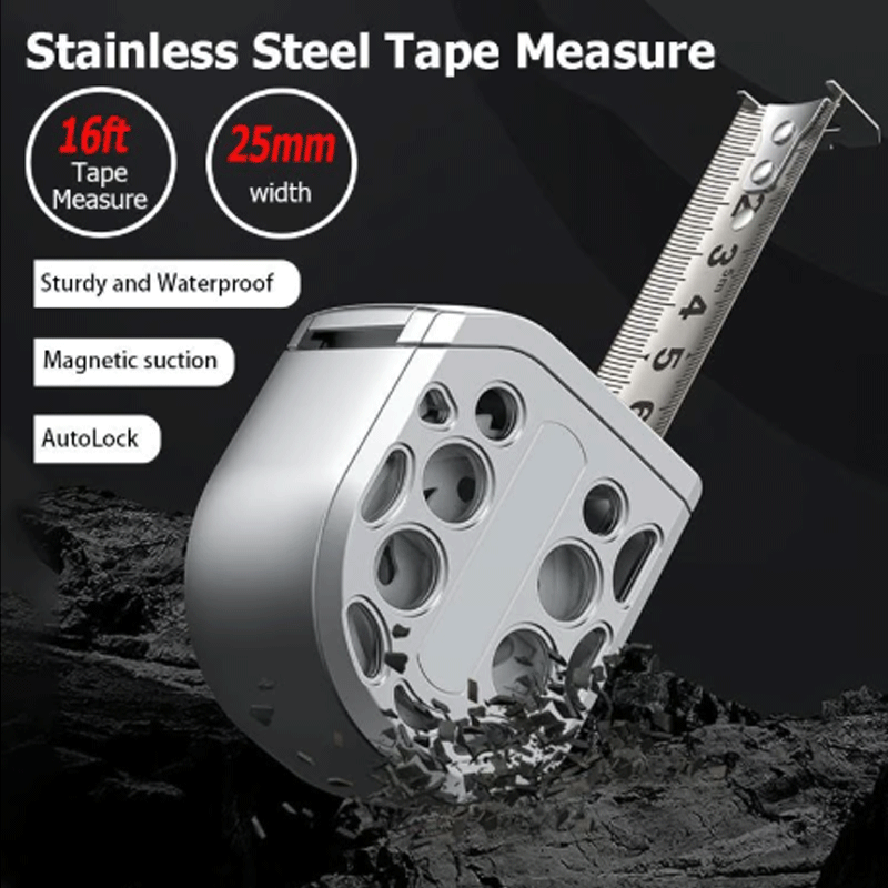 📢📢50 % de réduction !! ⏰ Ruban à Mesurer Creux Rétractable en Acier Inoxydable – Design Compact, Mesure Précoce & Durable 🔧