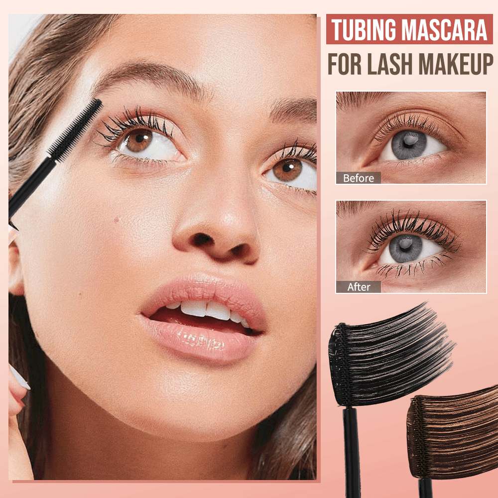 🔥1 acheté, 1 offert💖Mascara Toucher✨Tubing – duo noir et marron pour le maquillage des cils