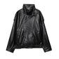 🔥Style Audacieux & Surdimensionné | Veste Moto en Similicuir Noir🖤