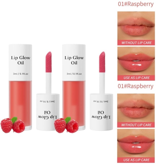 📢Achetez 1 obtenez 1 gratuitement💋Huile hydratante teintée pour lèvres coréenne – Vegan, 24h d’hydratation & fini glossy non collant✨
