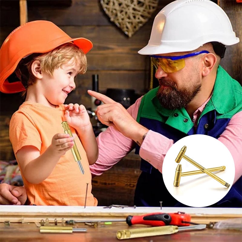 Ensemble d'Outils à Main 5 en 1 - Mini Marteau et Tournevis Multifonction Portable