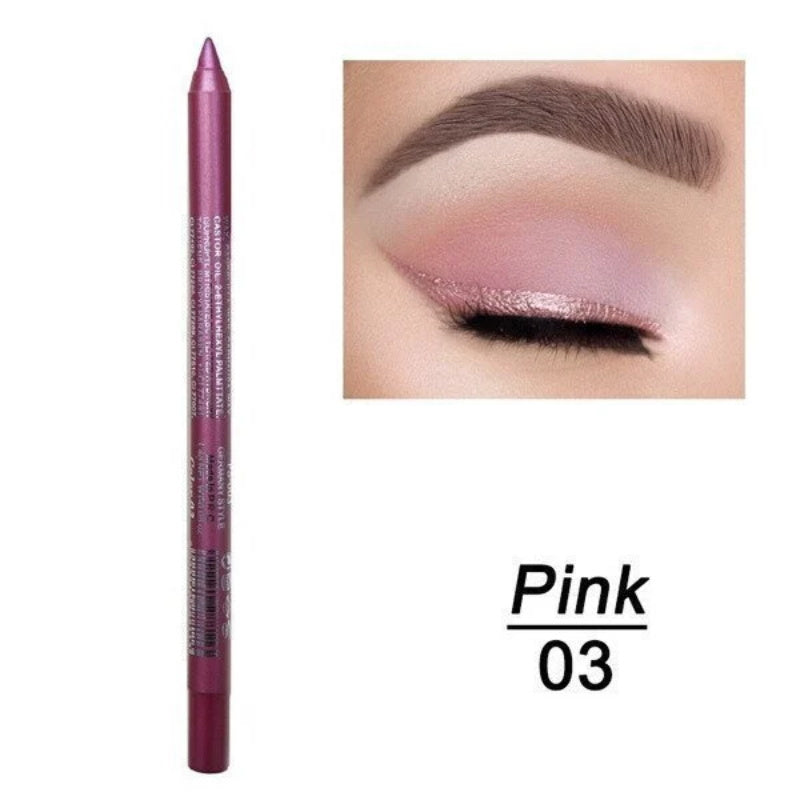 Eyeliner Coloré Longue Durée - Set de 13 Couleurs Nacrées et Mates