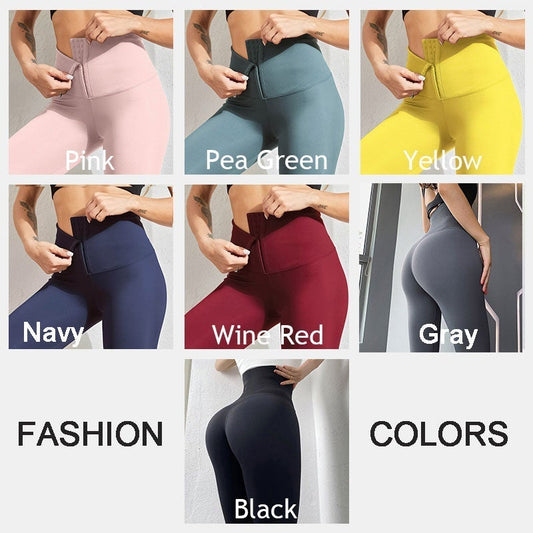 📢✨ PROMO FLASH -50% ! Legging Gainant Taille Haute Femme – Corset Intégré Réglable 3 Rangées, Super Élastique, Tissu Respirant, 7 Coloris, Tailles S-3XL 🔥