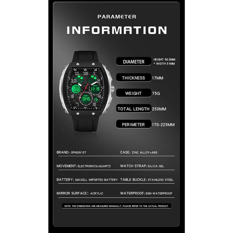 ⌚Montre sportive automatique lumineuse, résistante à l’eau et aux chocs