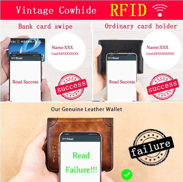 👛 50% DE RÉDUCTION! 🔥 Portefeuille Homme en Cuir Véritable avec RFID – Ultra-Fin, Grande Capacité & Protection (Marron/Café/Bleu) Pour Un Usage Quotidien Sécurisé 💳
