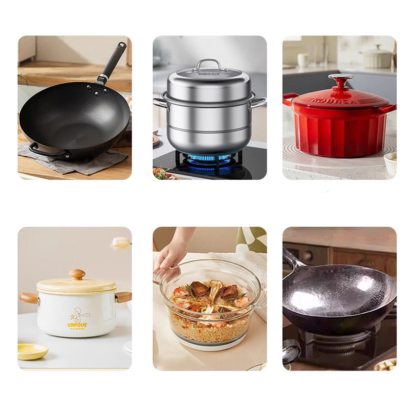 📢📢50 % DE RÉDUCTION !! ⏰ Film puissant pour éliminer les résidus brûlés des ustensiles de cuisine ✨