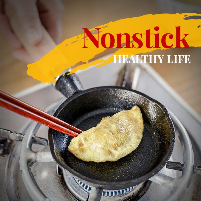 ⏳ PROMO FLASH : 50% DE RÉDUCTION ! 🍳 Mini Poêle en Fonte Antiadhésive 10 cm – Coulée d’une Seule Pièce – Sain & Durable – Manche en Bois Ergonomique – Idéale pour Œufs, Crêpes & Petites Portions 🥞